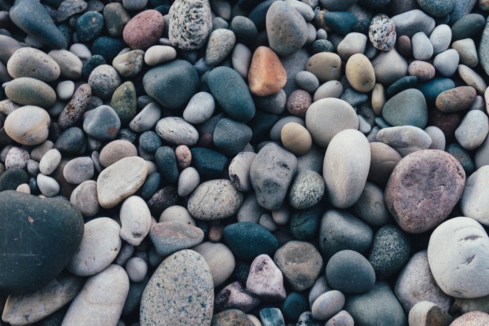 Flat stones waiting at the waterline